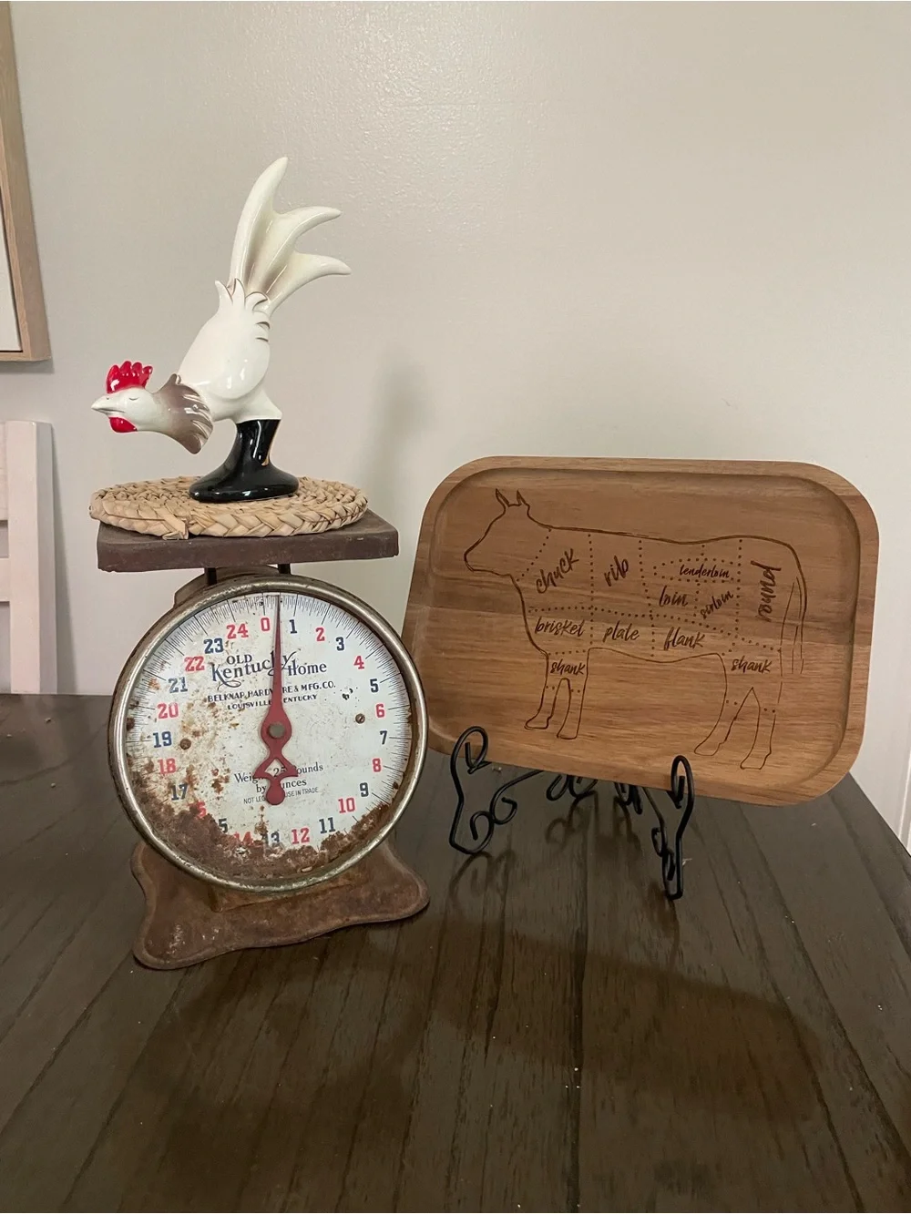 Vintage Kitchen Scale Decor collection set of four pieces